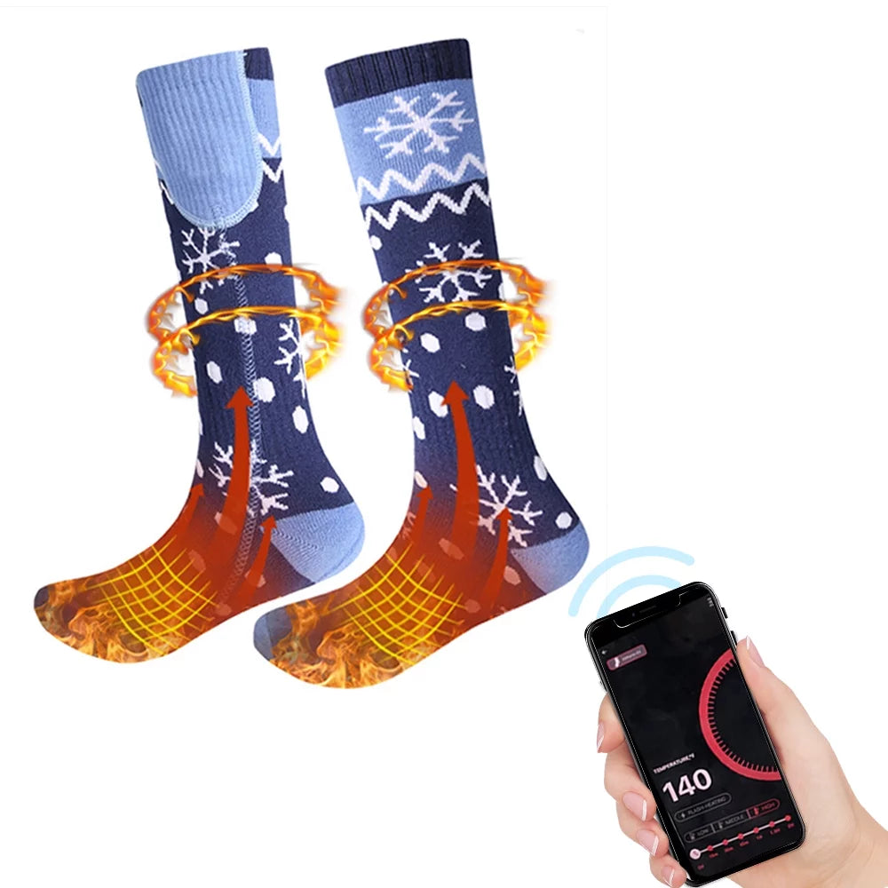 5000mAh Rechargeable Heated Socks F22593