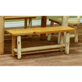 White Cedar Log Farm Bench L7836
