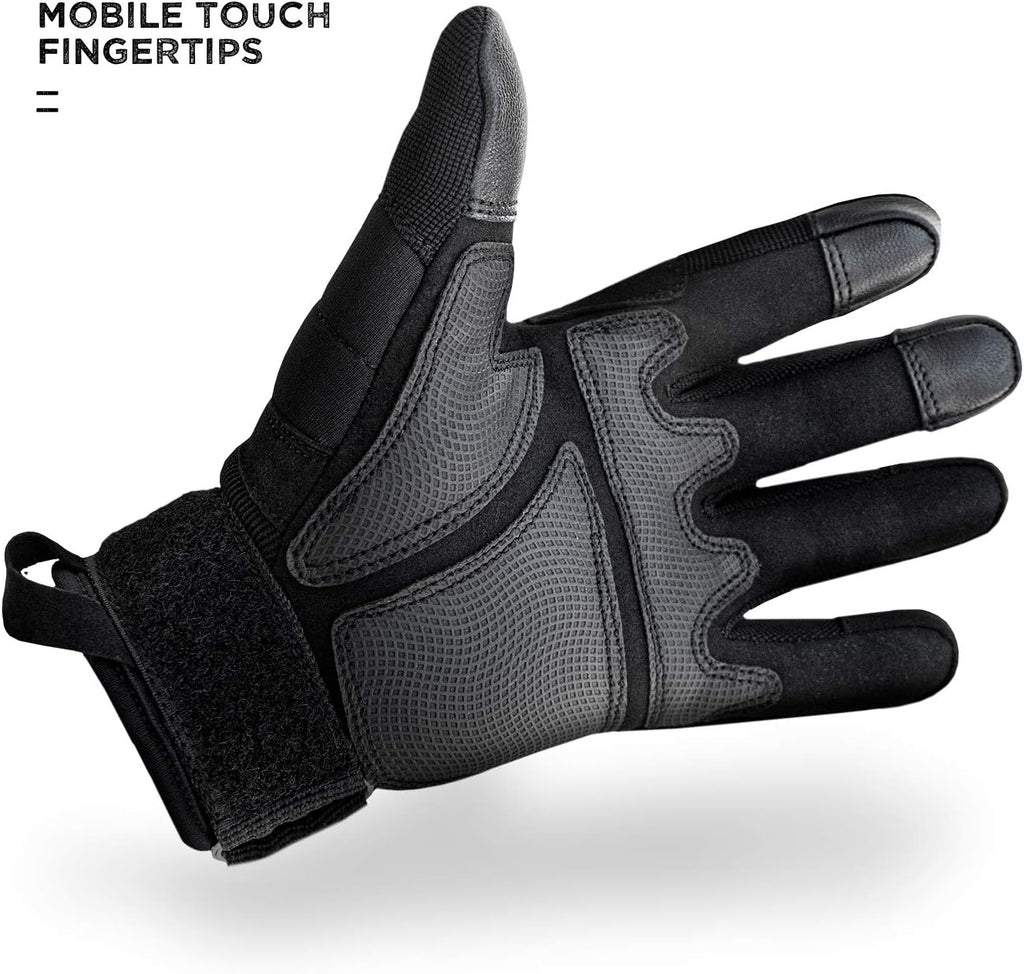 Lightweight Carbon Fiber Motorcycle Gloves with Touch Screen Fingertips P61488