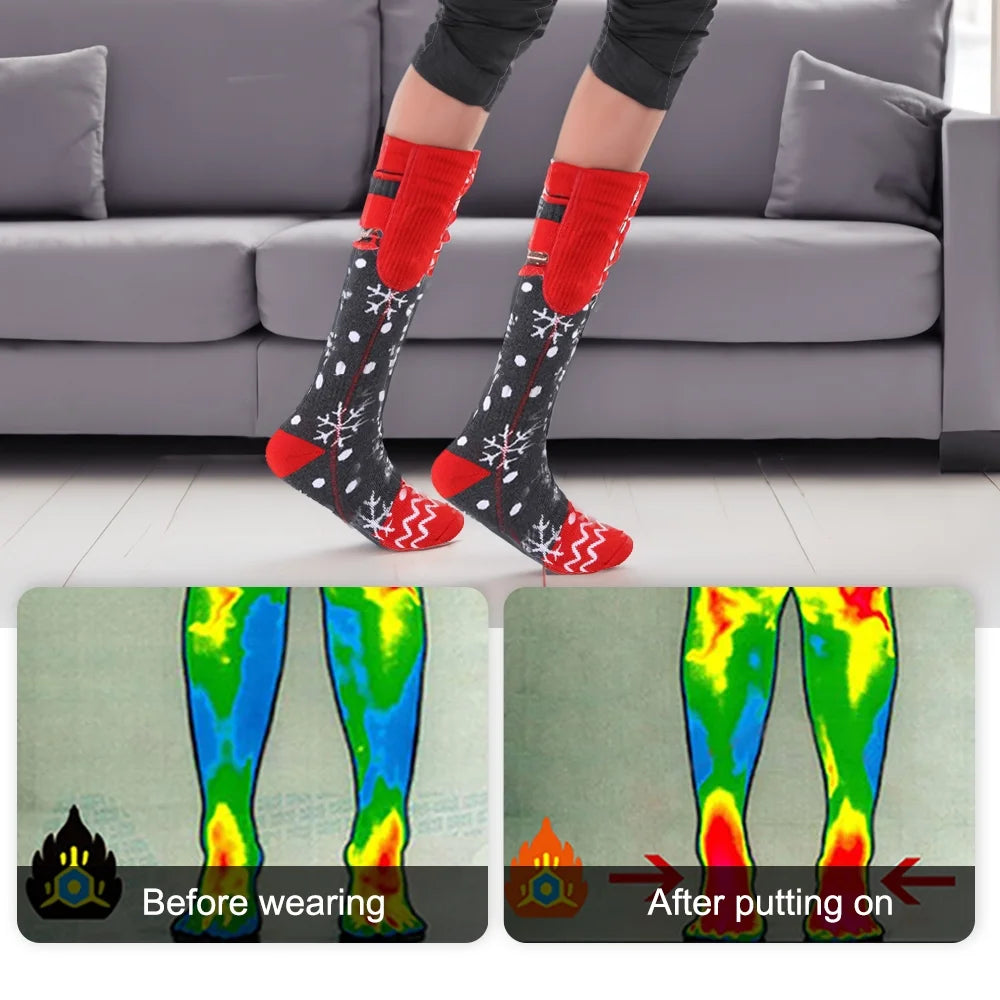 5000mAh Rechargeable Heated Socks F22593