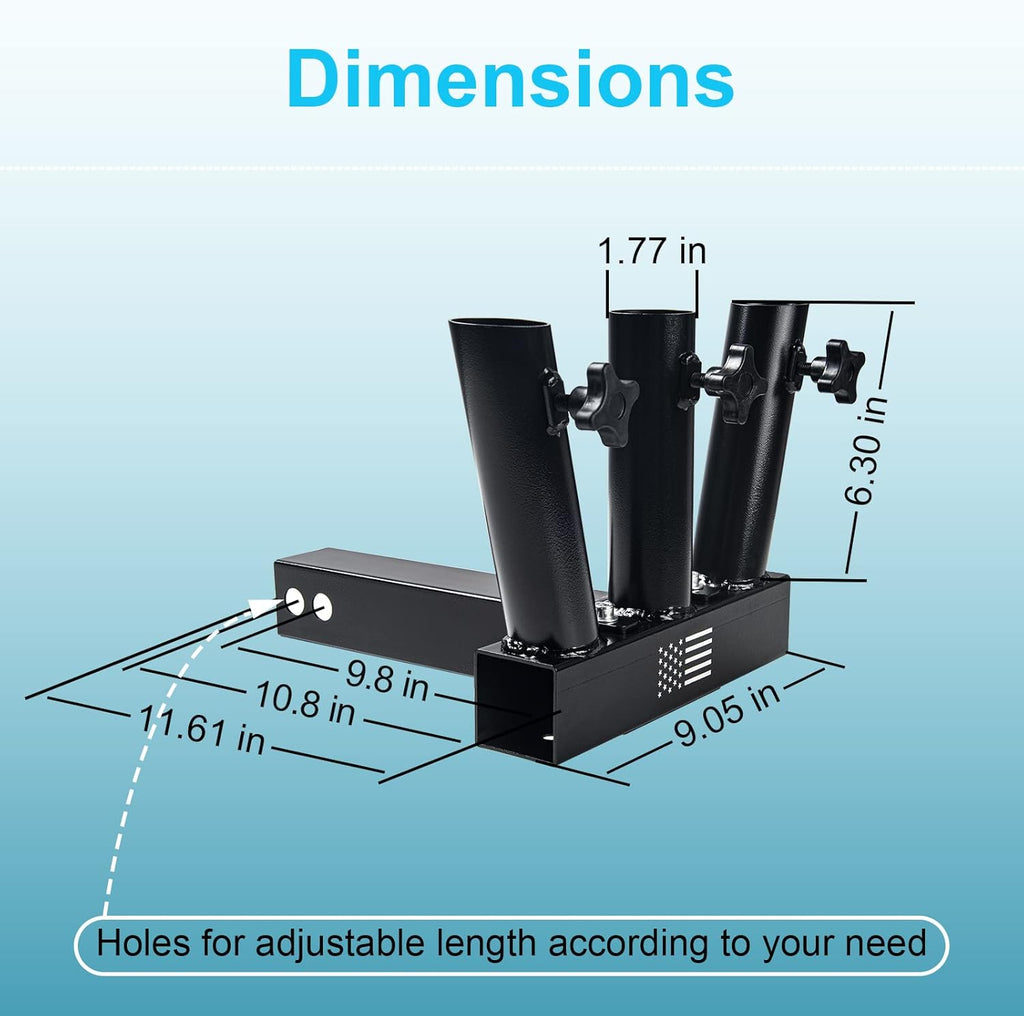Universal Flag Hitch Mount for 2-2.05 Receiver H5862