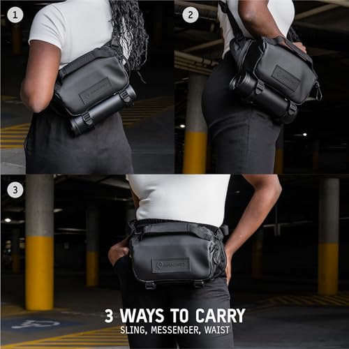 Compact Camera Sling and Crossbody Bag with Fast Access, 3-Way Carry (Wasatch Green) B760993