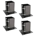 4x4 Post Anchor 4pk Bolt Down Post Base Wood Post Ground Anchor V3107