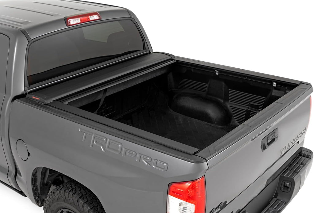 Retractable Truck Bed Tonneau Cover for Toyota Tundra (2007-2021) - Fits 5'7" (66.7") Bed, Weatherproof Bed Cover I200