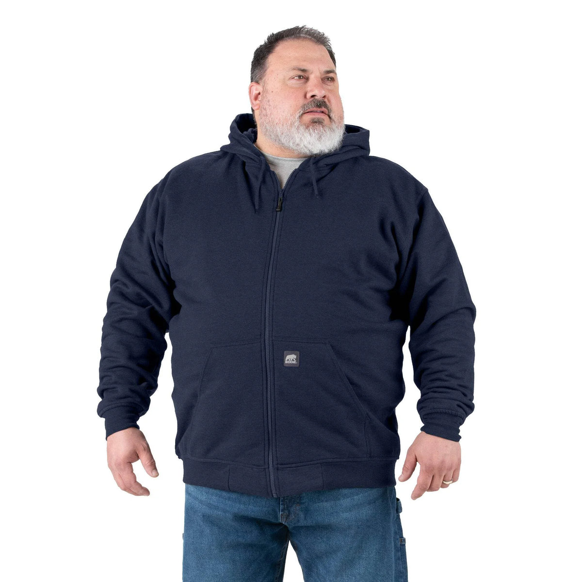 Thermal-Lined Full-Zip Hooded Sweatshirt N876