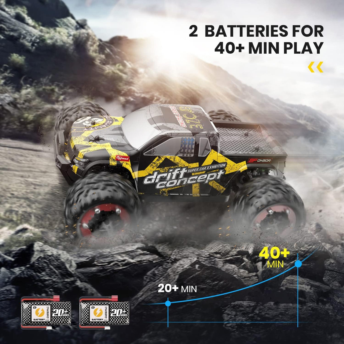 Brushless 4WD 1:18 Scale RC Monster Truck A8452