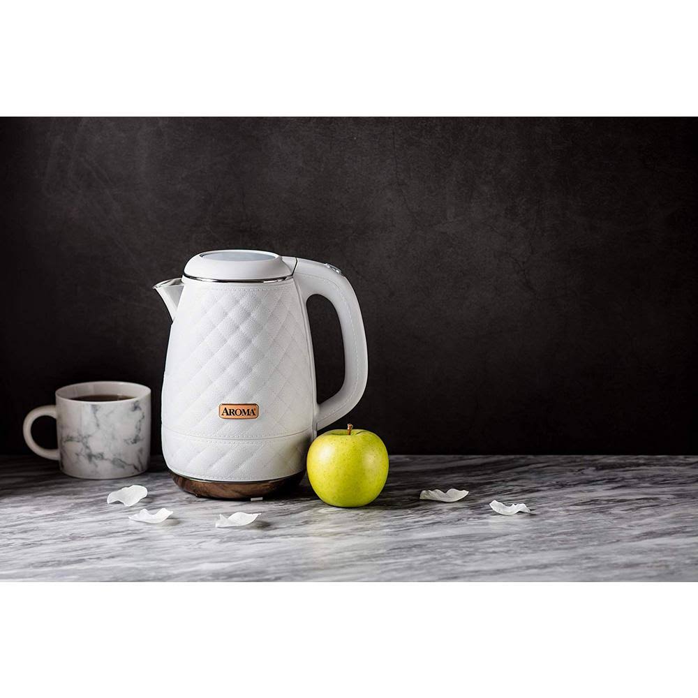 White 1.2L Stainless Steel Electric Water Kettle J498