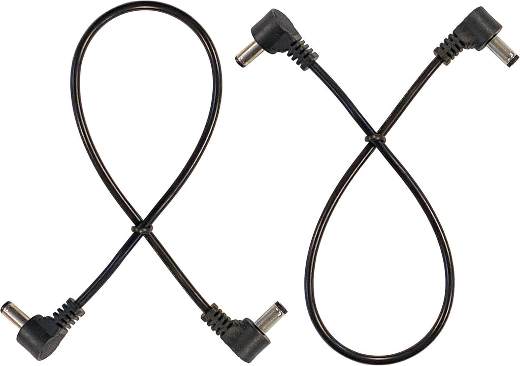 1 Foot Right Angle DC Power 5.5mm x 2.1mm Patch Cables A6156