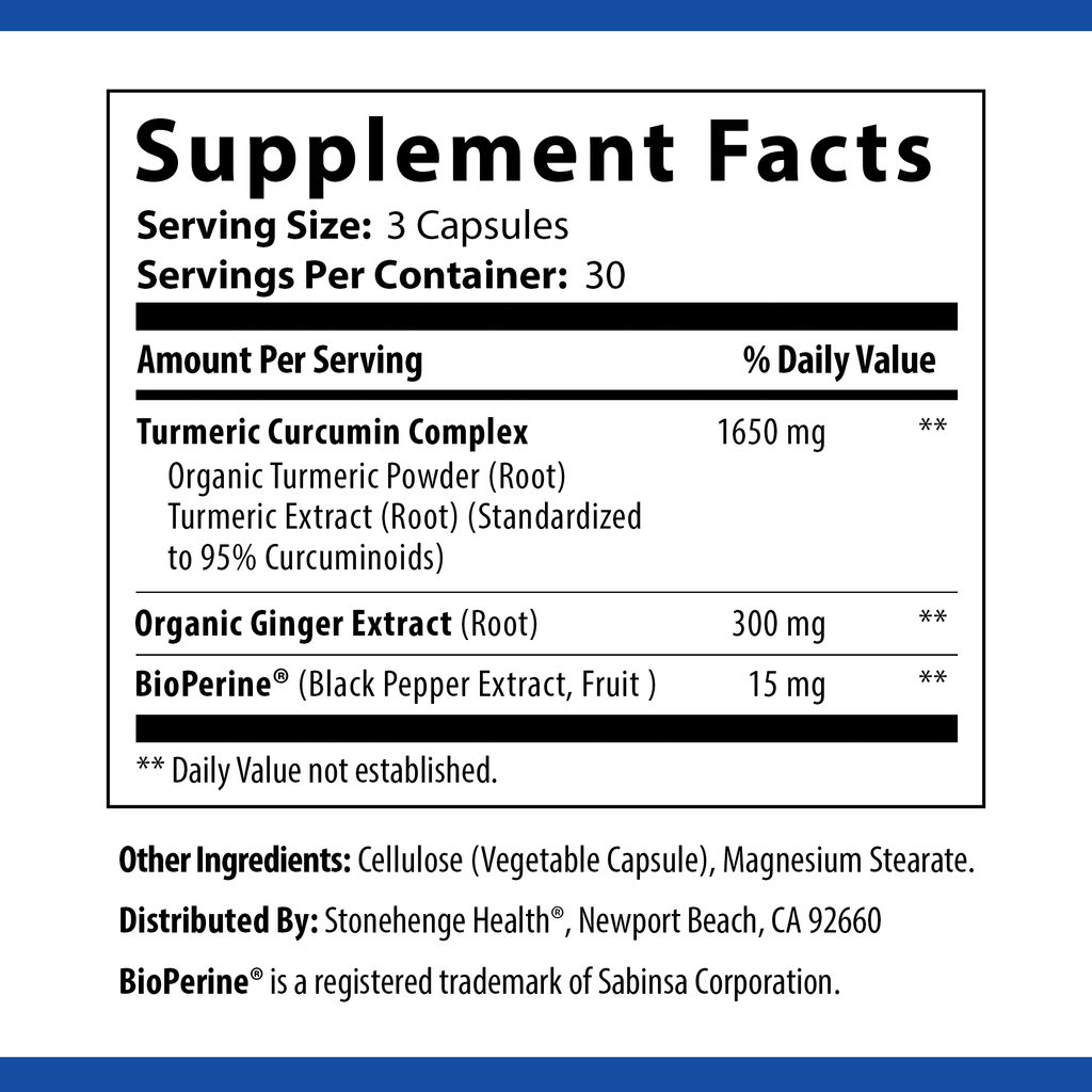 1,650 mg Turmeric Curcumin Ginger 90 Vegetarian Capsules Q17071