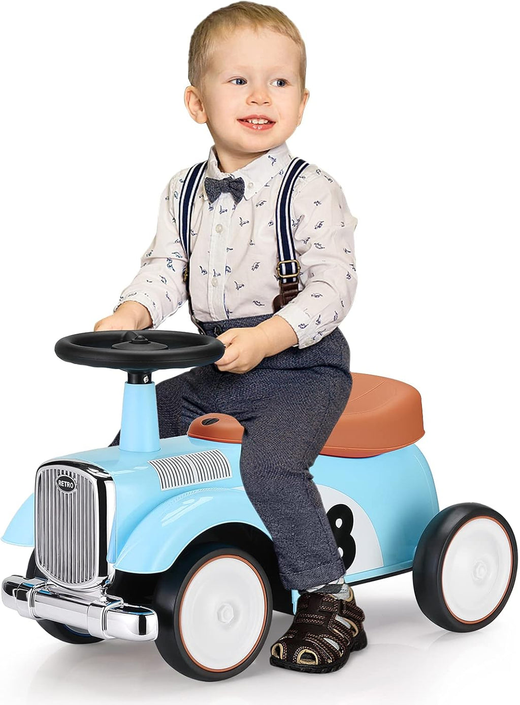 Kids Ride on Toy Foot-to-Floor Sliding Car with Storage V770522
