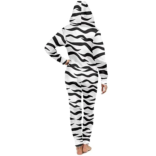 Adult Onesie Hooded One-Piece Pajama Zipper Jumpsuits U797779