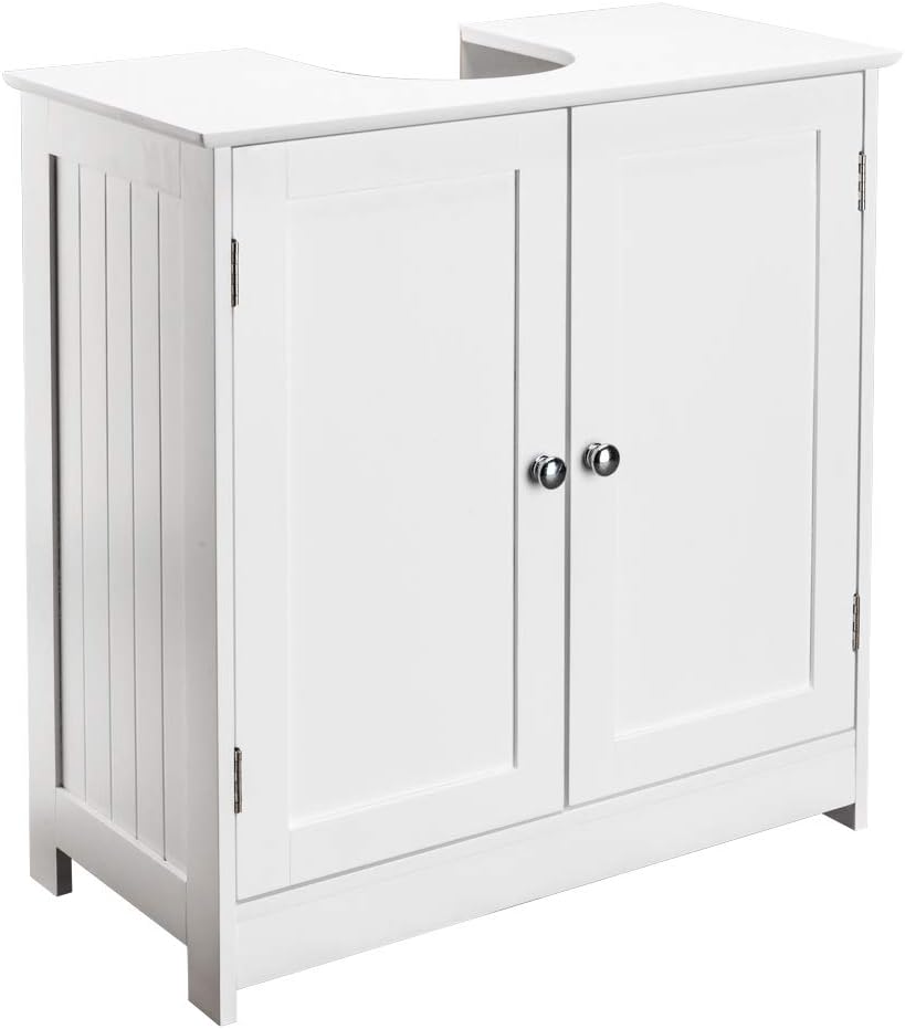 Free Standing Waterproof Wooden Bathroom Floor Cabinet with 2 Doors Q200