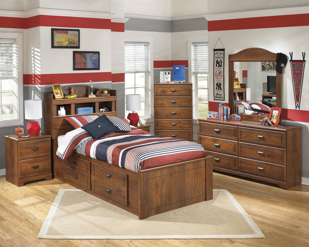 Twin Bookcase Headboard Brown Z5344