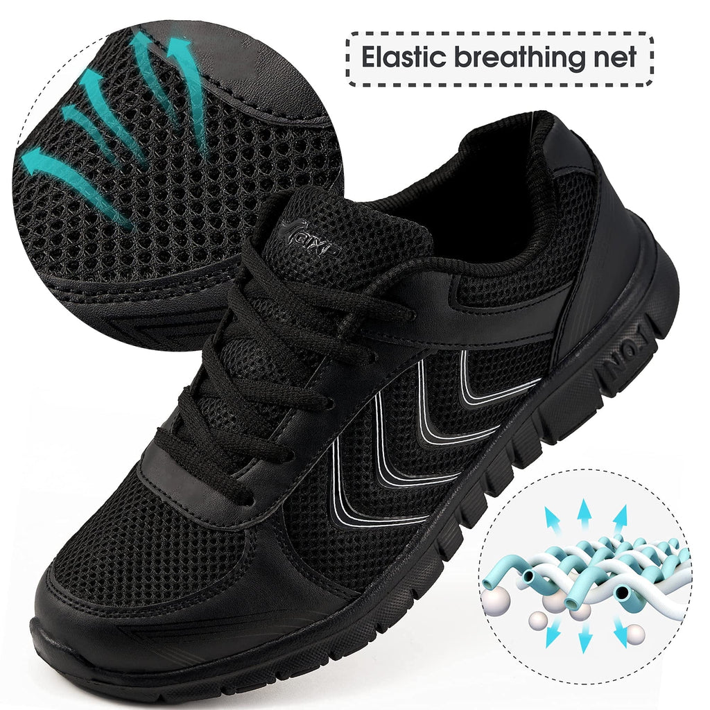 Womens Sneakers Breathable Mesh Lace-up Running Athletic Walking Shoes W75696