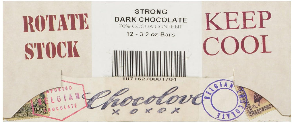 Dark Chocolate 70%, 3.2 Ounce (Pack of 12) W6332