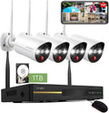 2K HD Wireless Security Camera System with Color Night Vision R50681