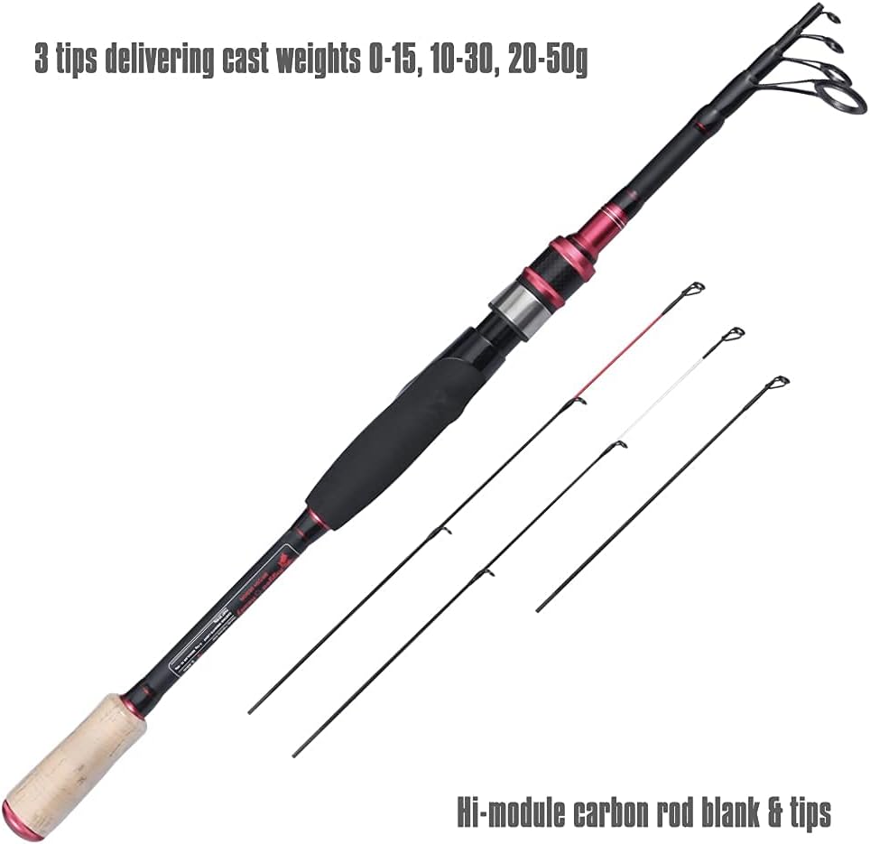 Telescopic Rod 240 & 210cm with 3 Tips U8772