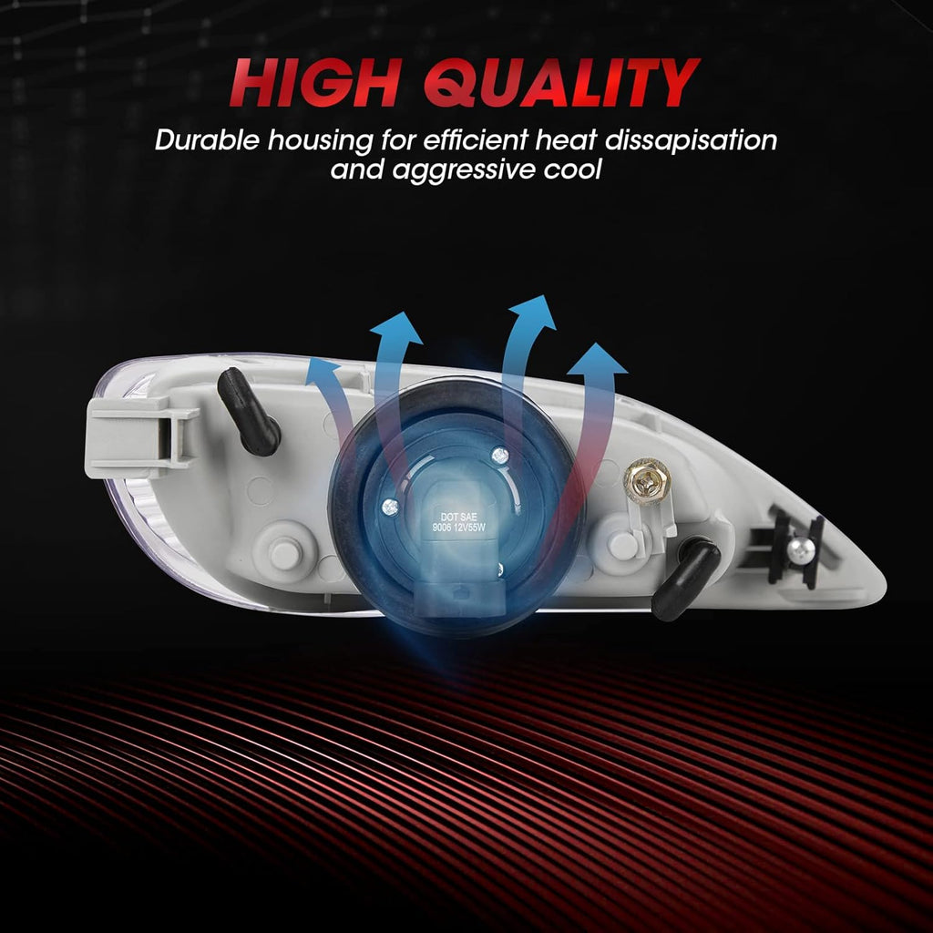 Fog Lights with Halogen Bulbs Switch and Wiring Kit 1 Set J9399
