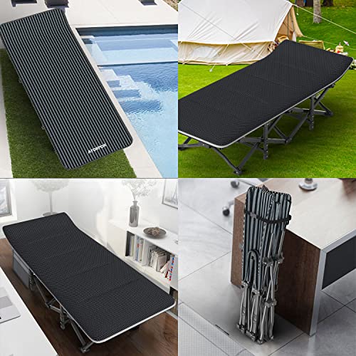Camping Cot with Cushion and Carry Bag H1287