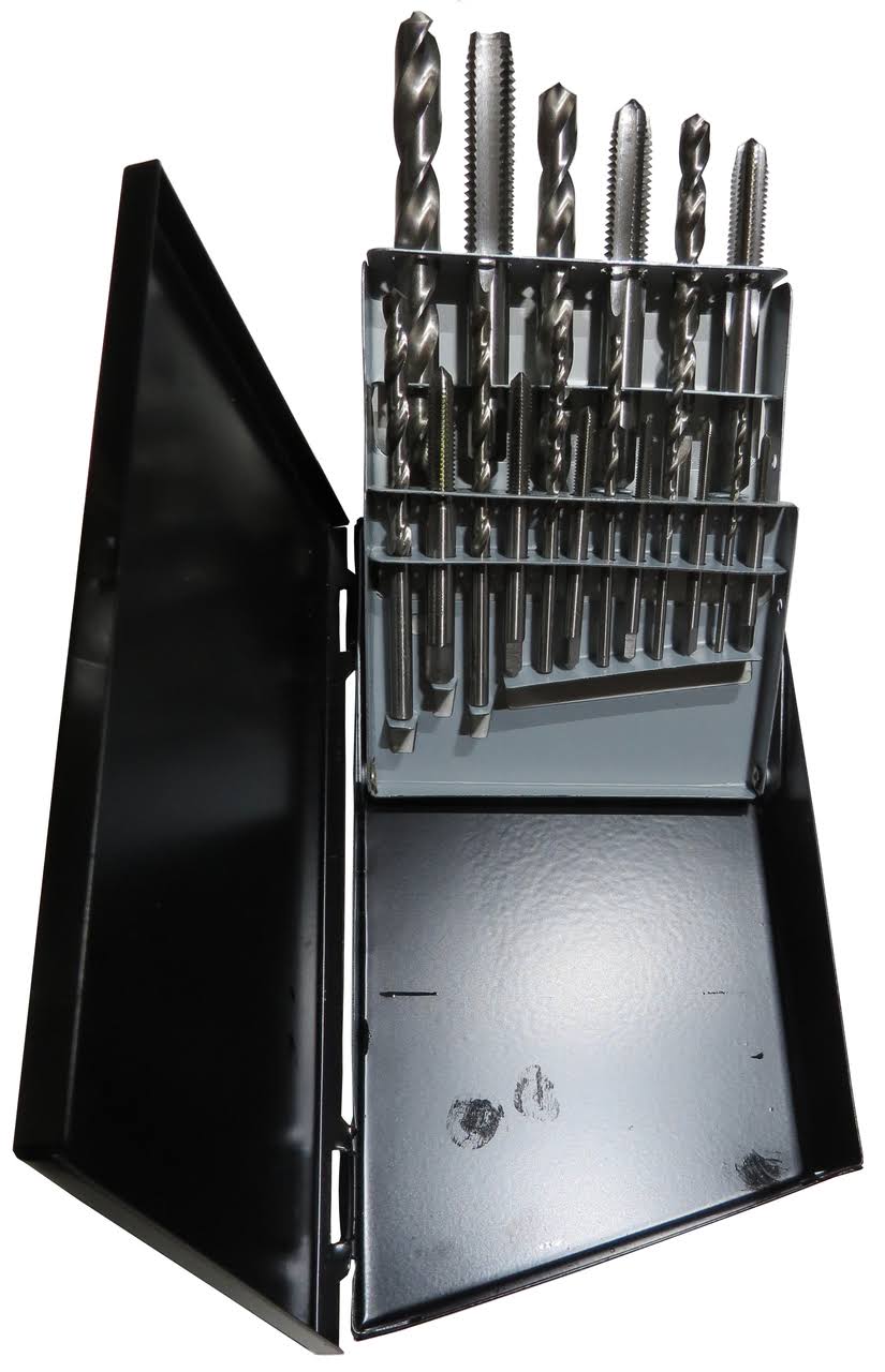 1/2x22 18 Piece Tap and Drill Bit Set V971373