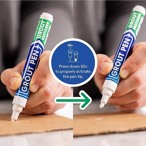 White Narrow 5mm Tip Grout Pen (7mL) T6195