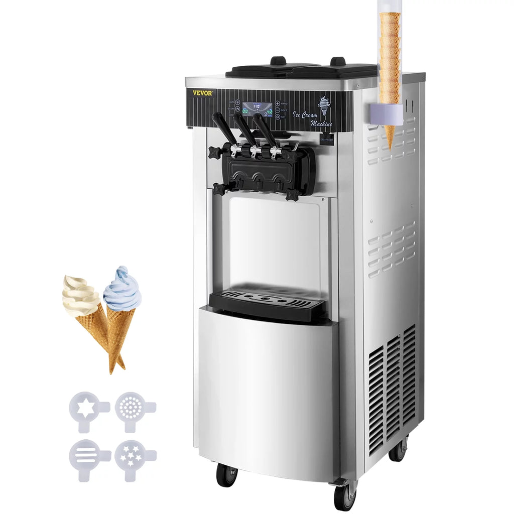 29 qt/H 3 Flavor 2200W Commercial Soft Serve Ice Cream Machine M178