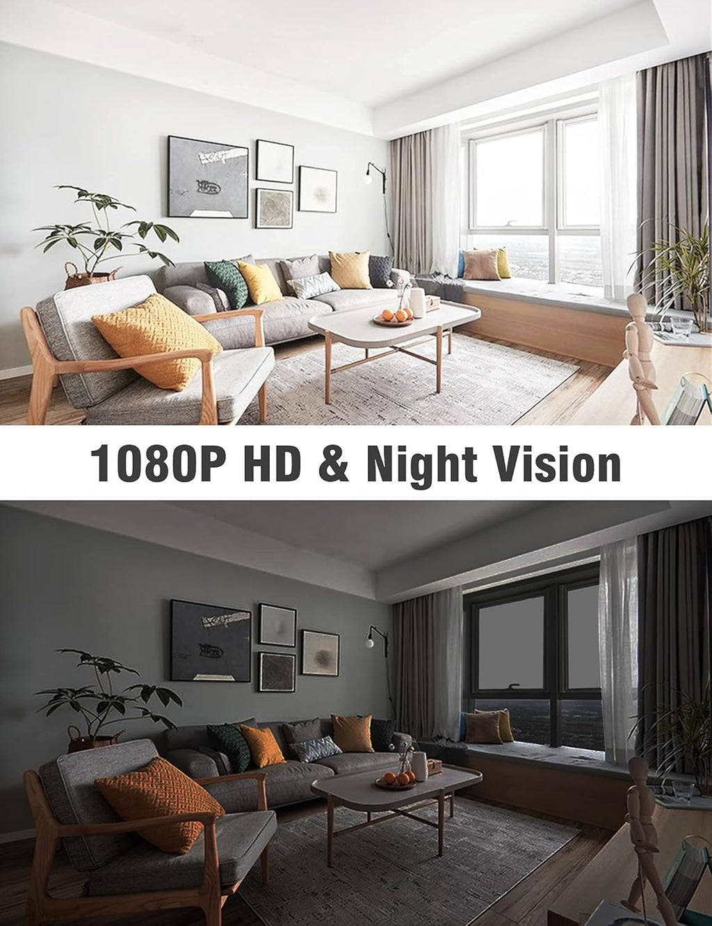 Wireless Rechargeable Battery Security Camera 1080P HD Waterproof Night Vision V217