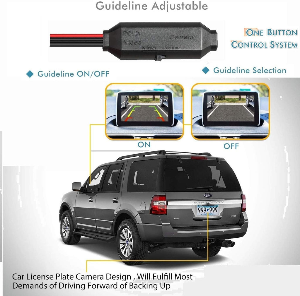 1280x720p Reversing Camera Integrated in Trunk Handle Rear View Backup Camera U401