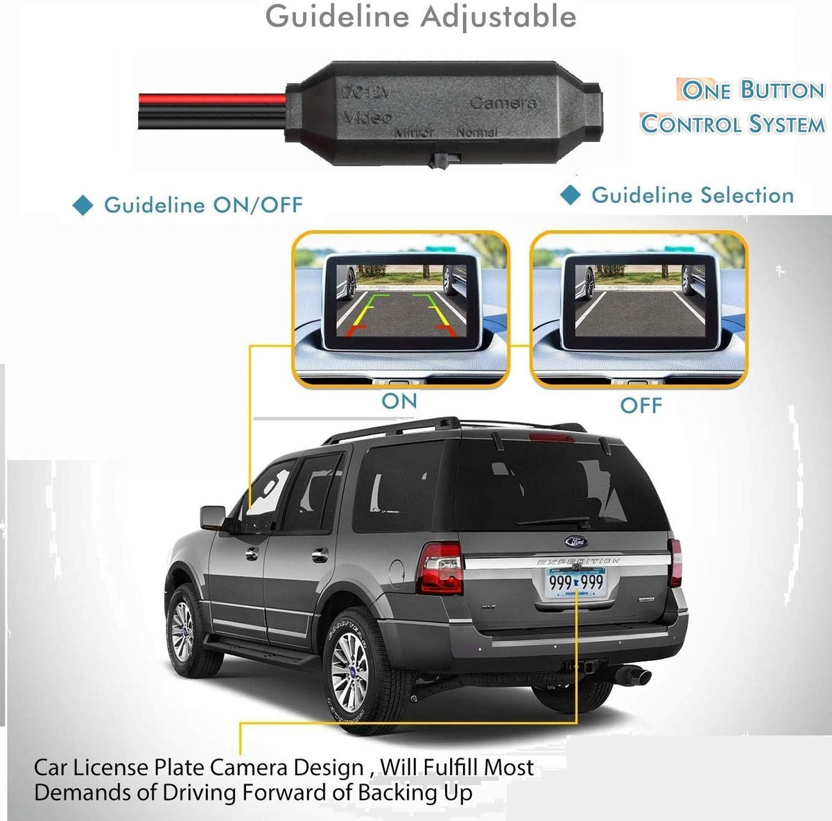 1280x720p Reversing Camera Integrated in Trunk Handle Rear View Backup Camera U401
