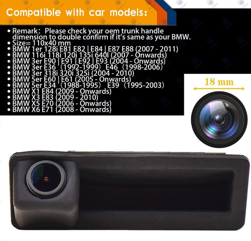 1280x720p Reversing Camera Integrated in Trunk Handle Rear View Backup Camera U401