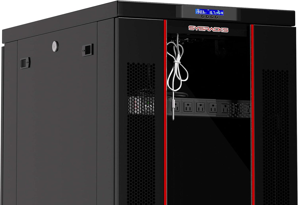 18 U Free Standing Locking Server Rack Cabinet D100761