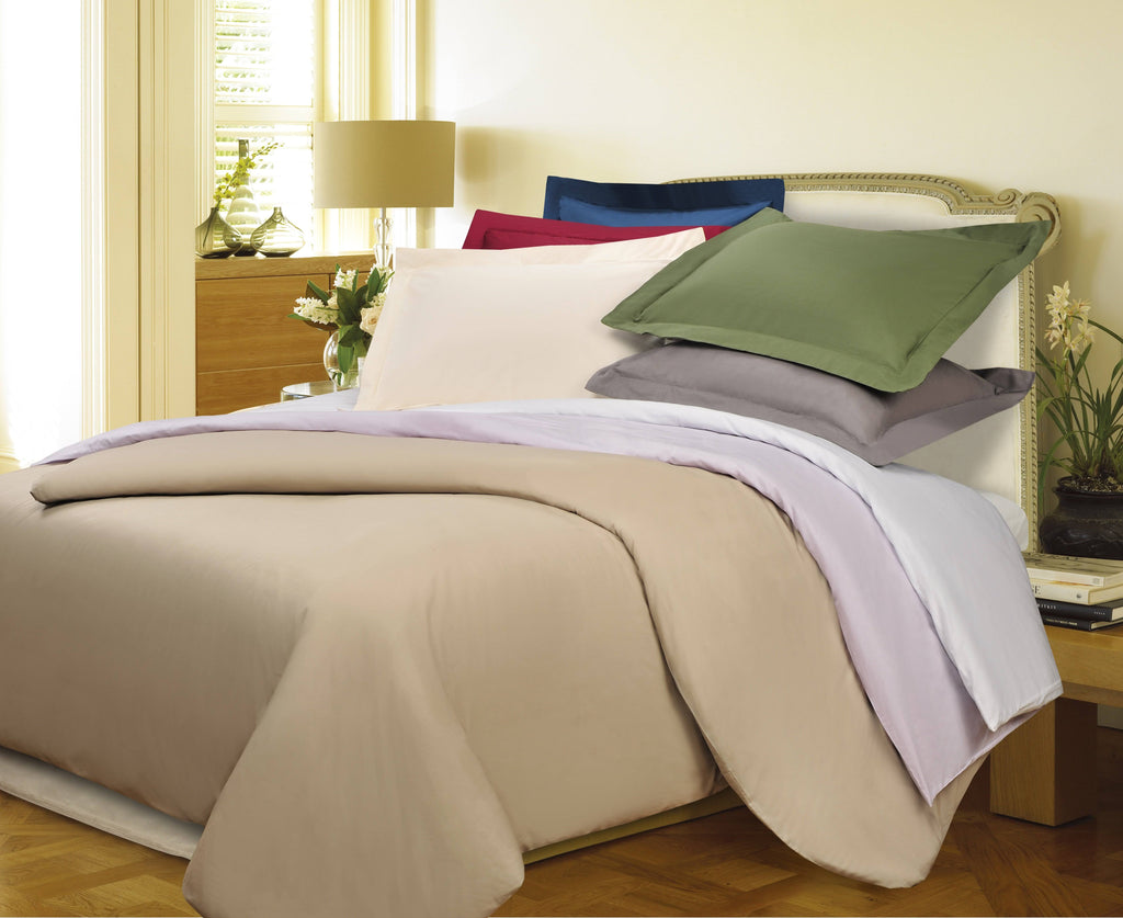 Matte Cotton Percale Duvet Cover Set Full/Queen C68008