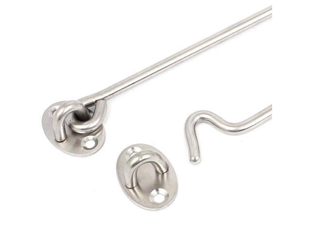 Window Shed Gate Door Latch Lock Catch Eye and Hook Clasp 10pcs Z668665