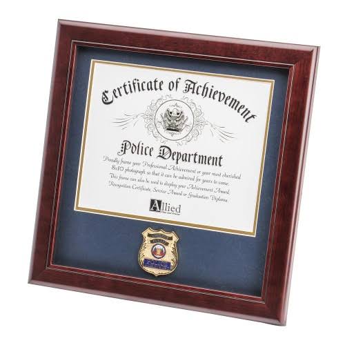 Police Officer Certificate of Achievement Frame D41606