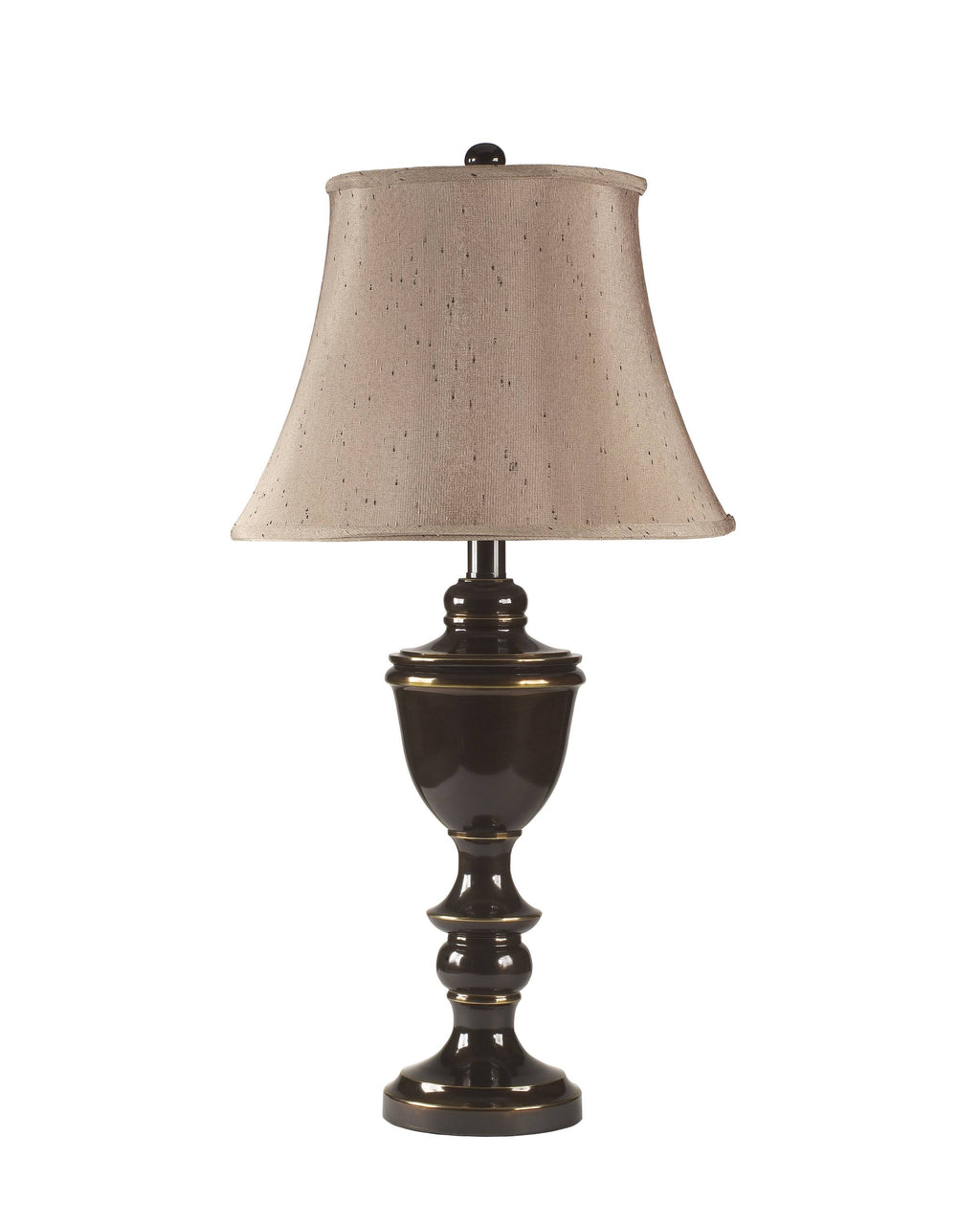 Rubbed Bronze Metal Table Lamp Set of 2 V39013