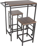 3 Piece Pub Table Set with 2 Stools W6804