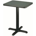 Square Caf Table with Cast Iron Pedestal Base U328
