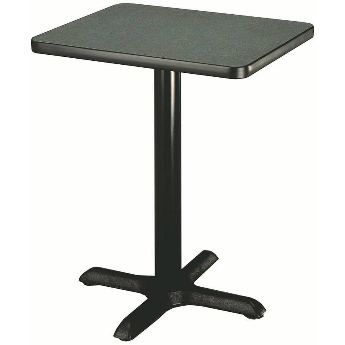 Square Caf Table with Cast Iron Pedestal Base U328