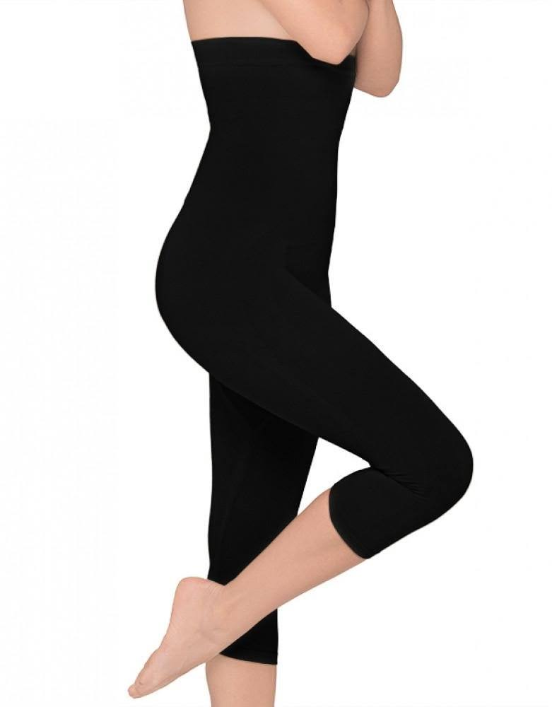 High-Waist Capri Shaper Black G638