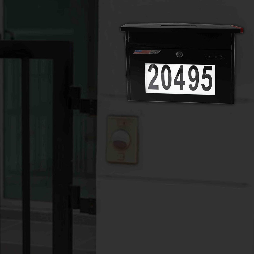 Black Wall Mount Locking Mailbox Z799
