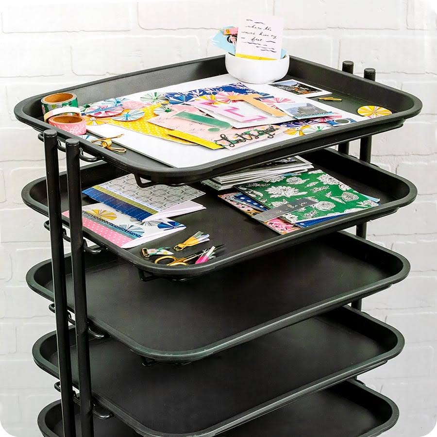 Project Cart with 6 Removable Trays J589584
