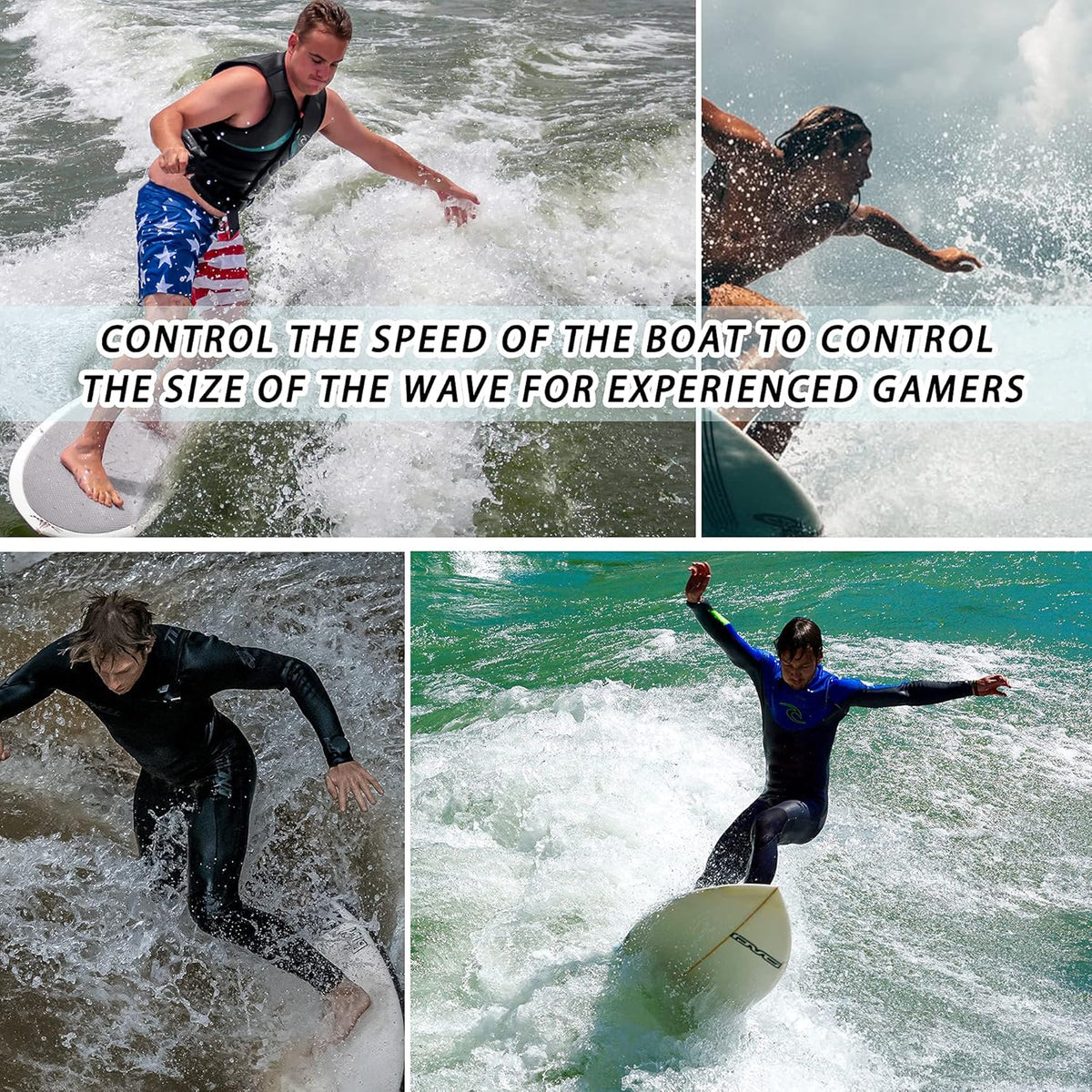 Wakesurf Surfing Wake Equipment with Suction Cups N127