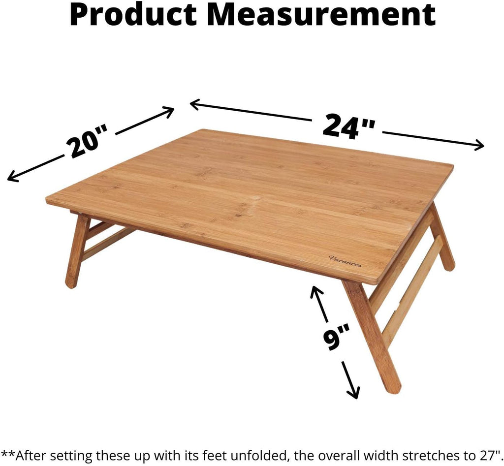 Foldable Bamboo Table Pack of 2 C334