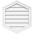 Vertical Peaked Surface Mount PVC Gable Vent J213102