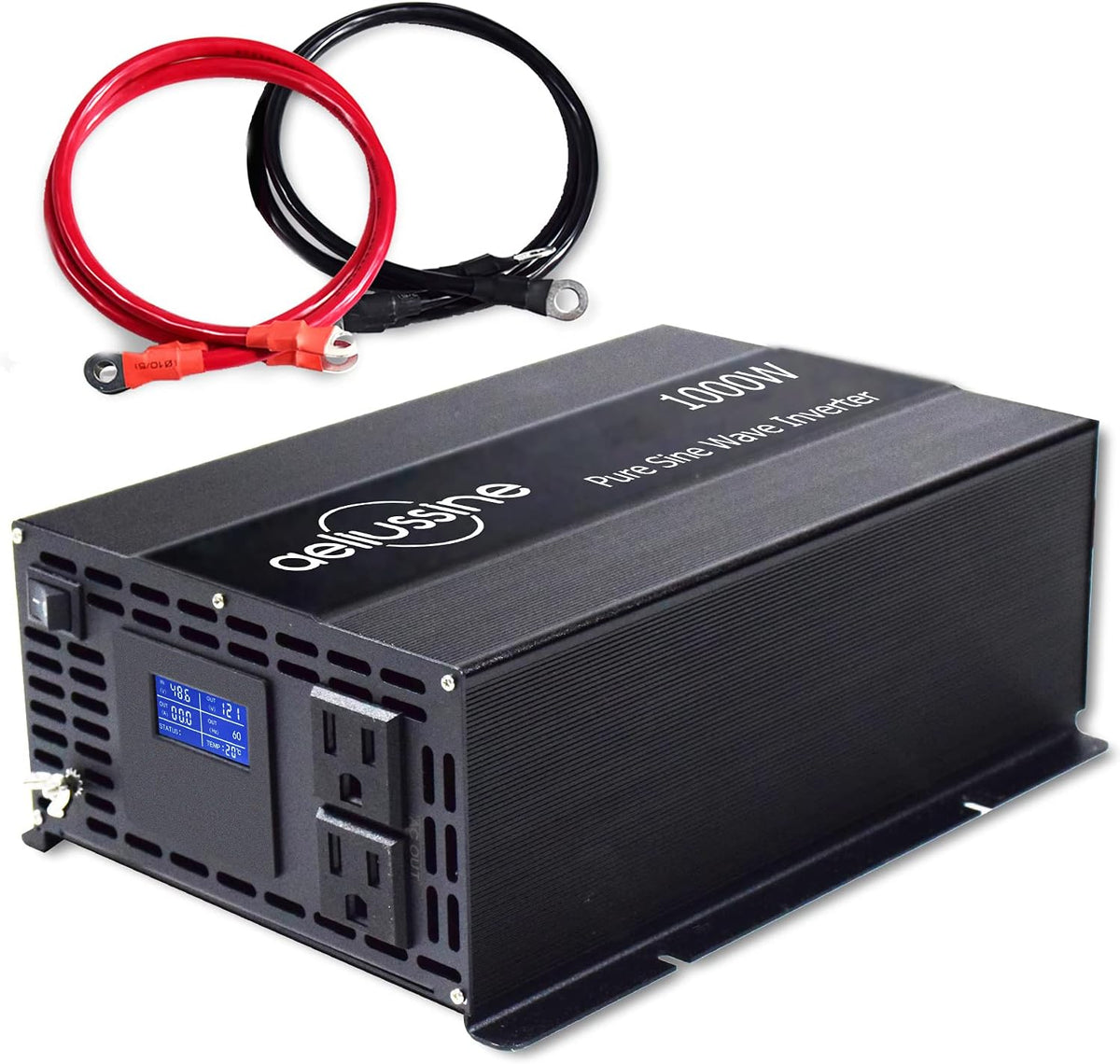 500 Watt Pure Sine Wave Inverter 12v to 110v 120v with 2 US Socket M8505