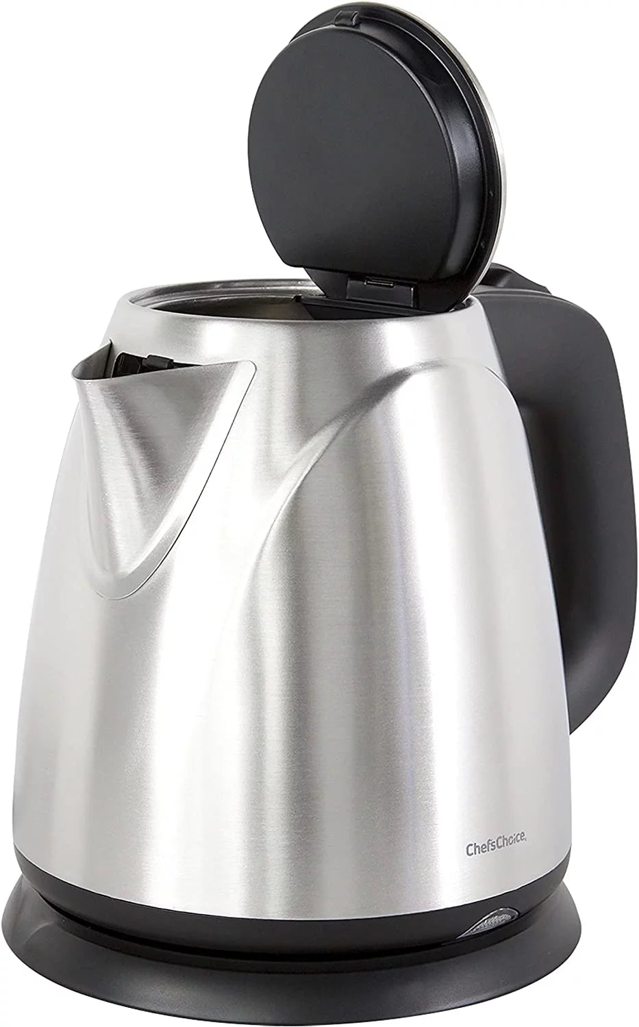 Cordless Compact Electric Kettle in Brushed Stainless Steel, 1-Liter, Silver Q205