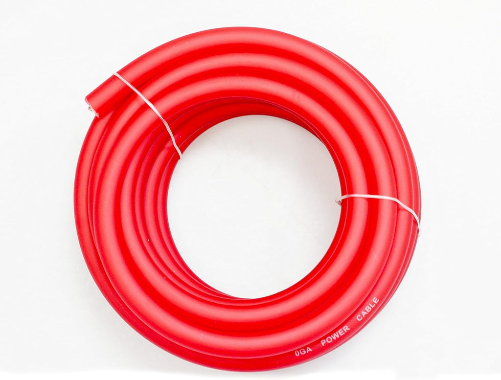 0 Gauge Red/Black Amplifier Power/Ground Wire Set 50 Feet D769