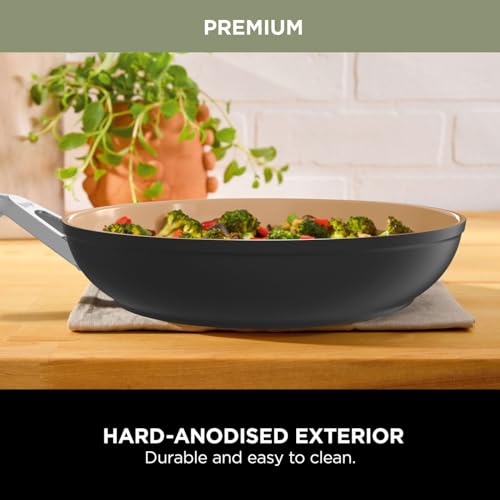 24cm Ceramic Non-Stick Frying Pan with Stainless Steel Handle K646