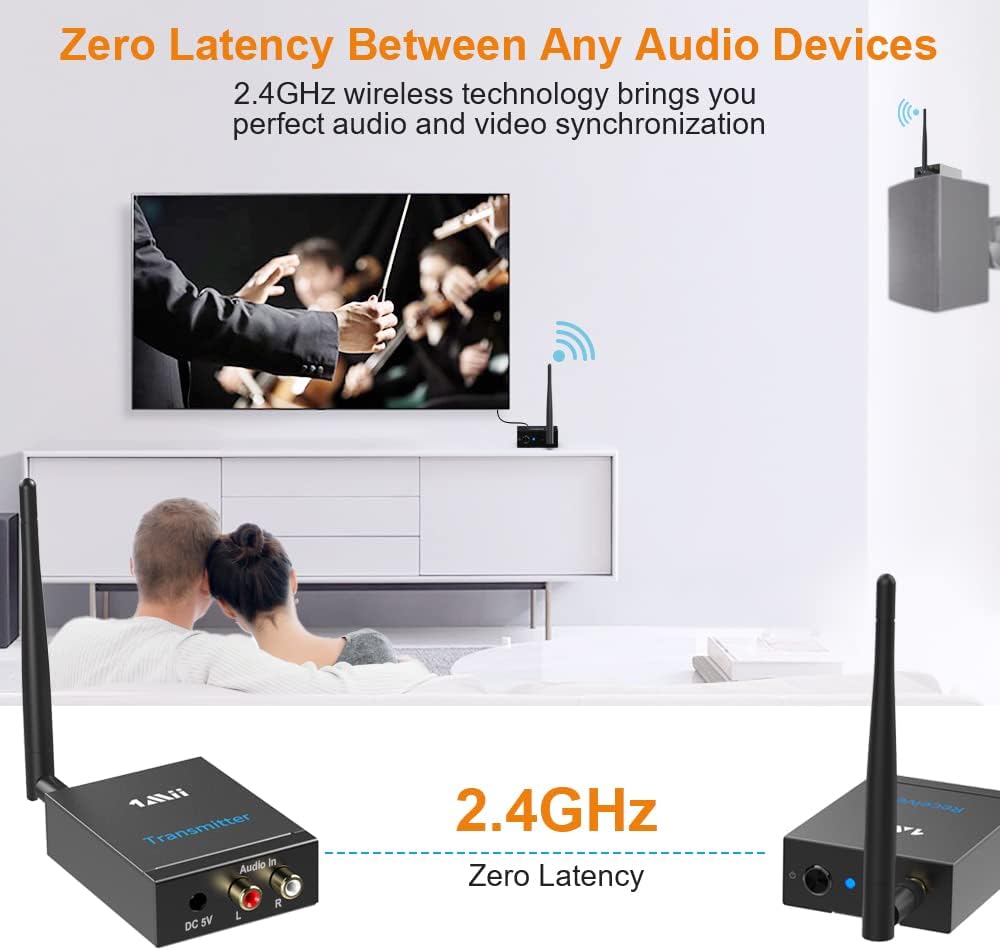 2.4GHz Wireless Audio Transmitter and Receiver T310670