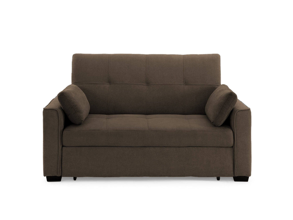 Cappuccino Full Size Sleeper Loveseat P52351